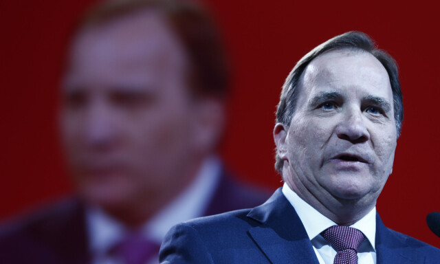 Oslo 20170421.
Sveriges statsminister Stefan Löfven på Aps landsmøte.
Foto: Terje Pedersen / NTB scanpix